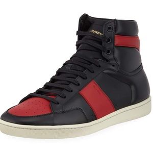 Saint Laurent - Men's SL/10H Leather High-Top